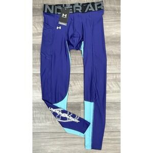 Under Armour UA Vent Leggings Men's Size XL Heatgear Vent Purple 1383332 NWT